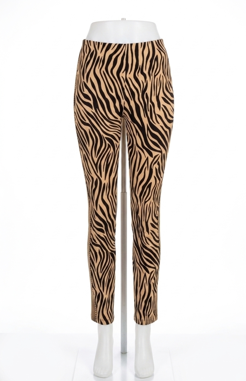 NEW GRETCHEN SCOTT women's gripeless pull on pants in animal